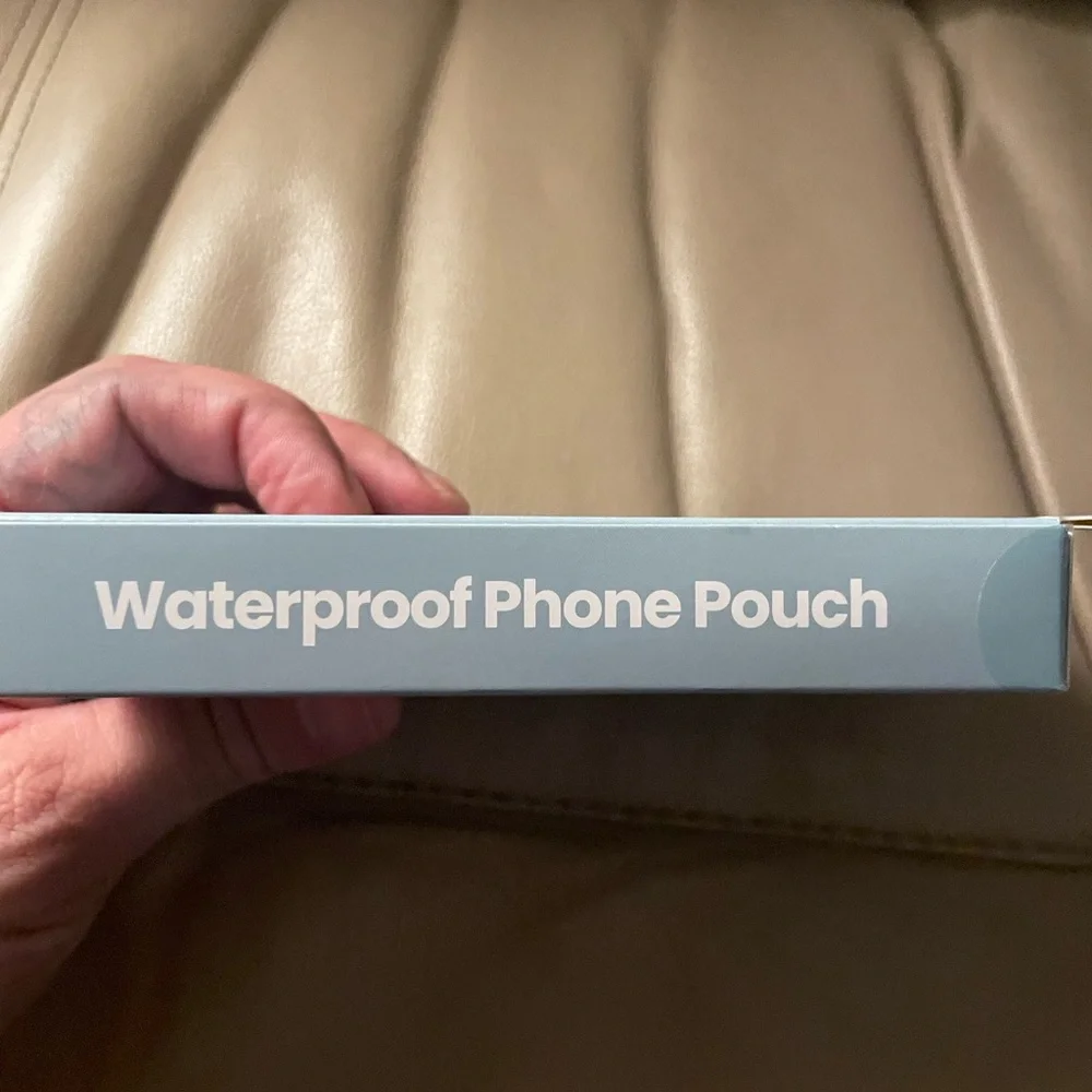 Waterproof Phone Pouch with Neck Lanyard Sage Color Top NWT Protection Swim Fun